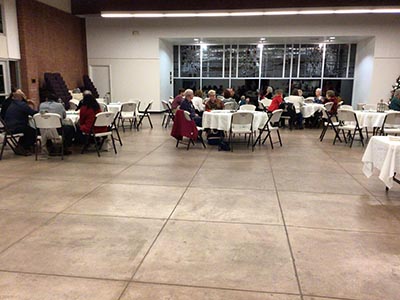 people at dessert reception