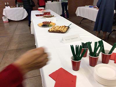 dessert table