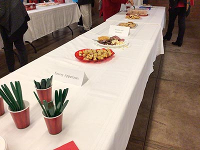 appetizers and desserts