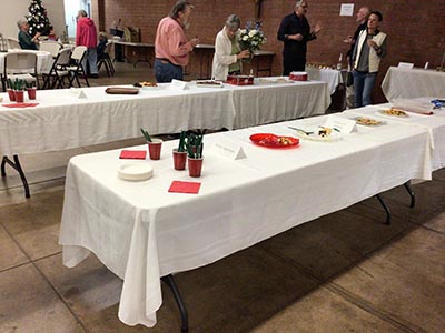 people and desserts