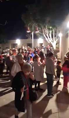 La Posada Christmas procession event at Holy Spirit Catholic Church