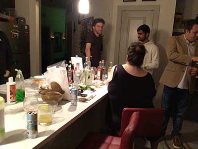 people at New Years Eve party