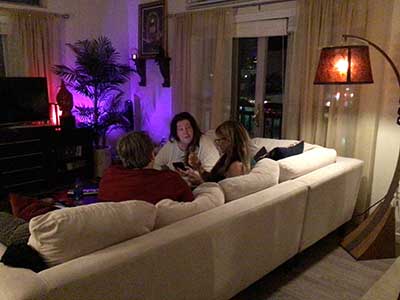 people at New Years Eve party
