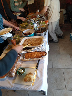 food on table