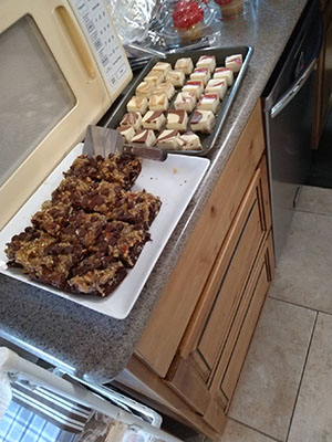 food on table