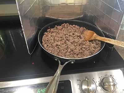cooked sausage a step in making sausage and biscuits