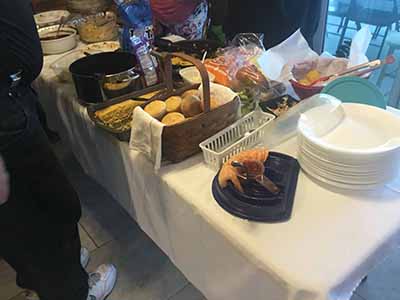 food on table