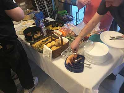 food on table