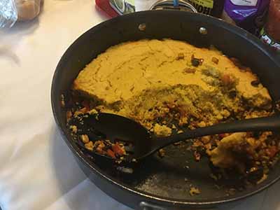 food in skillet