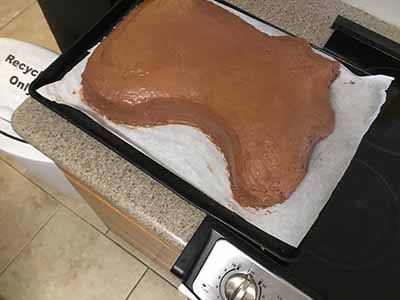 severed horse head cake