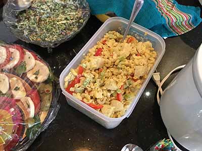 Hawaiian potato and macaroni salad