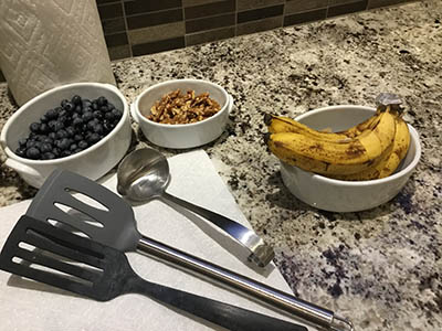 fruit ingredients for pancakes