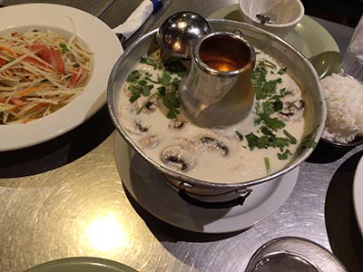 Thai food: Tom Kha Kai
