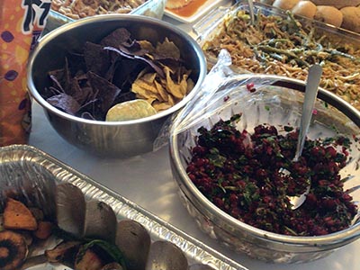 cranberry salsa and chips
