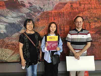 Japanese student and host family