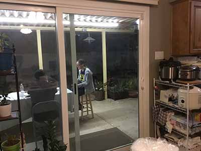 young peoplel talking after potluck dinner