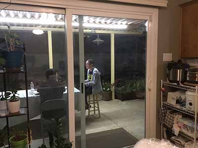 young peoplel talking after potluck dinner