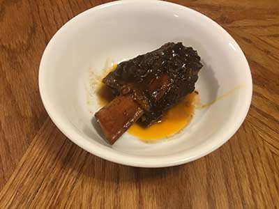 barbecue spare ribs in bowel