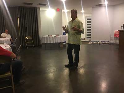 AZ LD8 GOP chair Ray Michaels speaking to neighbors