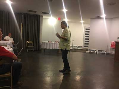 AZ LD8 GOP chair Ray Michaels speaking to neighbors