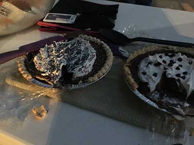 chocolate pudding pies