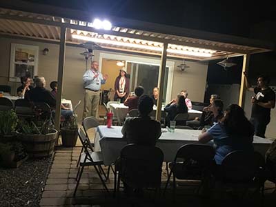 Forward Party state leads speaking to neighbors