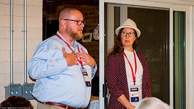 Forward Party state leads speaking to neighbors