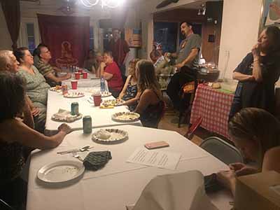 people at the Socratic poltuck dinner