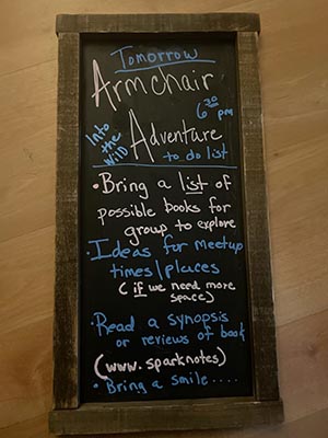 pre-meeting notes on message board