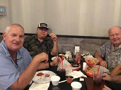 Men at Foreva Wings Guys Night Out event