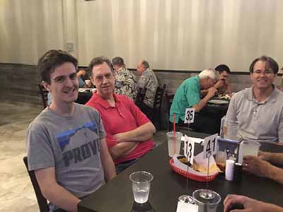 Men at Foreva Wings Guys Night Out event