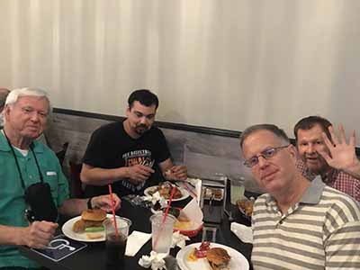 Men at Foreva Wings Guys Night Out event