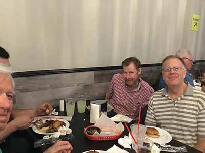 Men at Foreva Wings Guys Night Out event