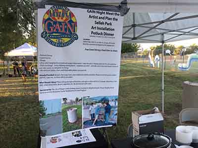 post for October 22 potluck event