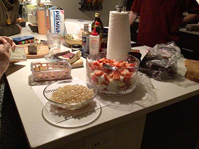 treats on kitchen counter