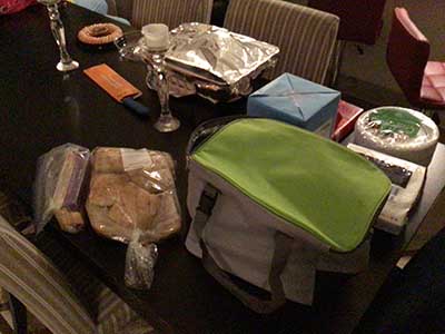 food on table
