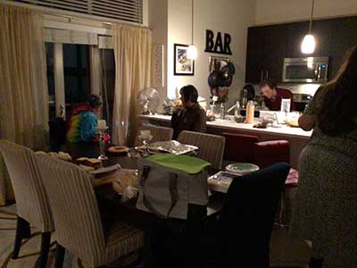 people at birthday party