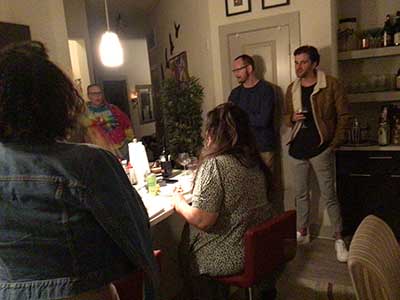 people at birthday party