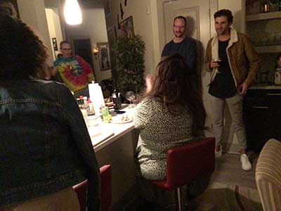 people at birthday party