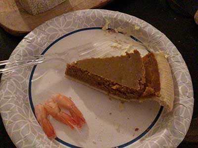 slice of pumpkin pie