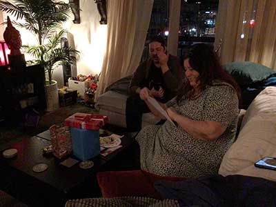 Sonia opening birthday presents