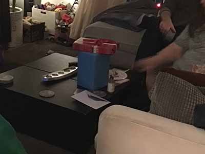 Sonia opening birthday presents