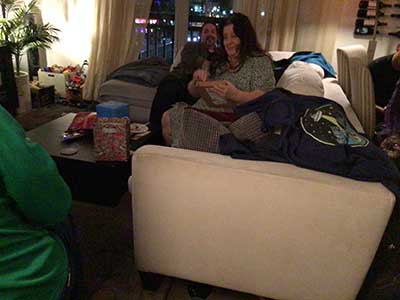 Sonia opening birthday presents