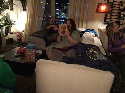 Sonia opening birthday presents
