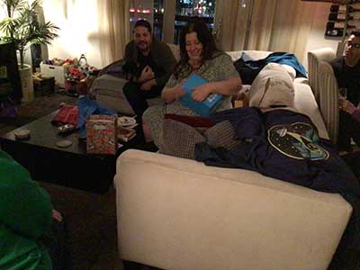Sonia opening birthday presents