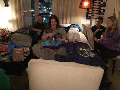 Sonia opening birthday presents