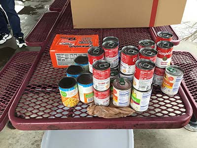 donated food