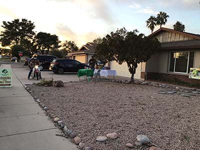 Girl Scout cookie sale