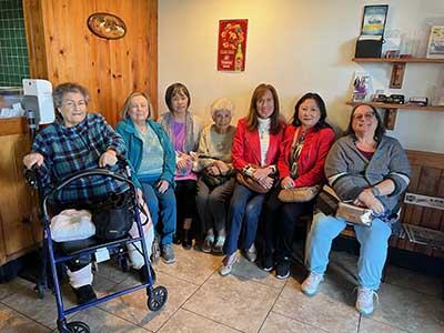 ladies gathered for ladies lunch out event at Tao Garden