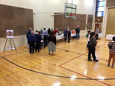 people getting food